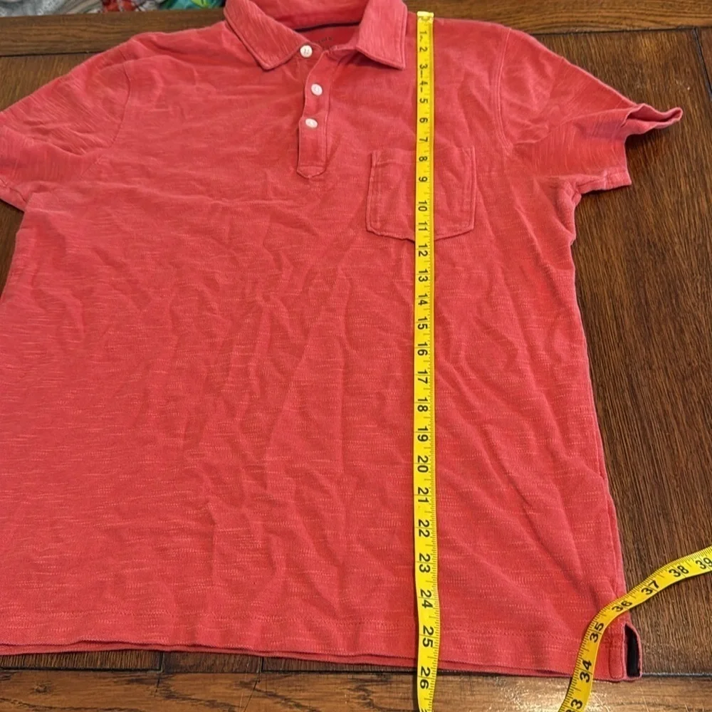 Men’s Banana Republic Red Polo Shirt Vibrant Pima Cotton size M